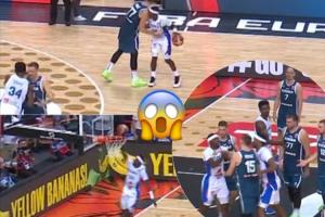 握手后冲进去刷分的法国爆冷被淘汰 东契奇的斯洛文尼亚则晋级8强